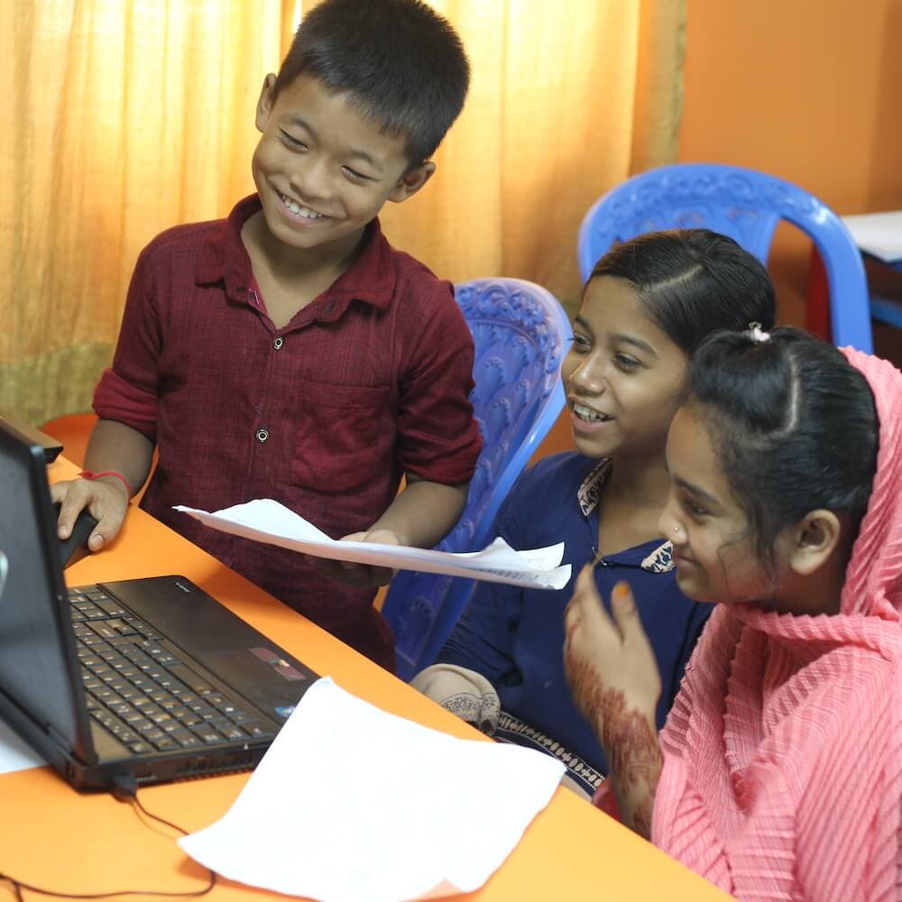 Students outside CAFFE