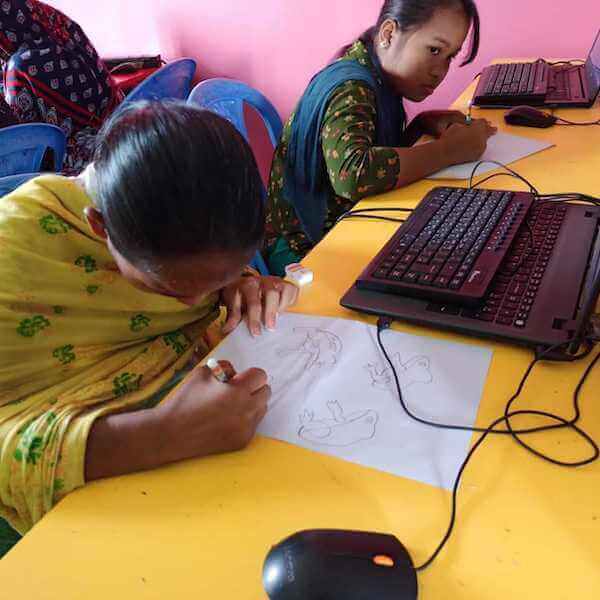 Students outside CAFFE